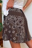 Ole Bubble Cotton Bandana Shorts Chocolate